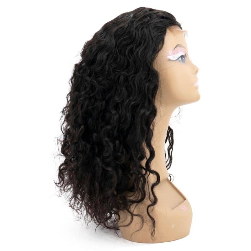 Messy Curl 4x4 Transparent Closure Wig