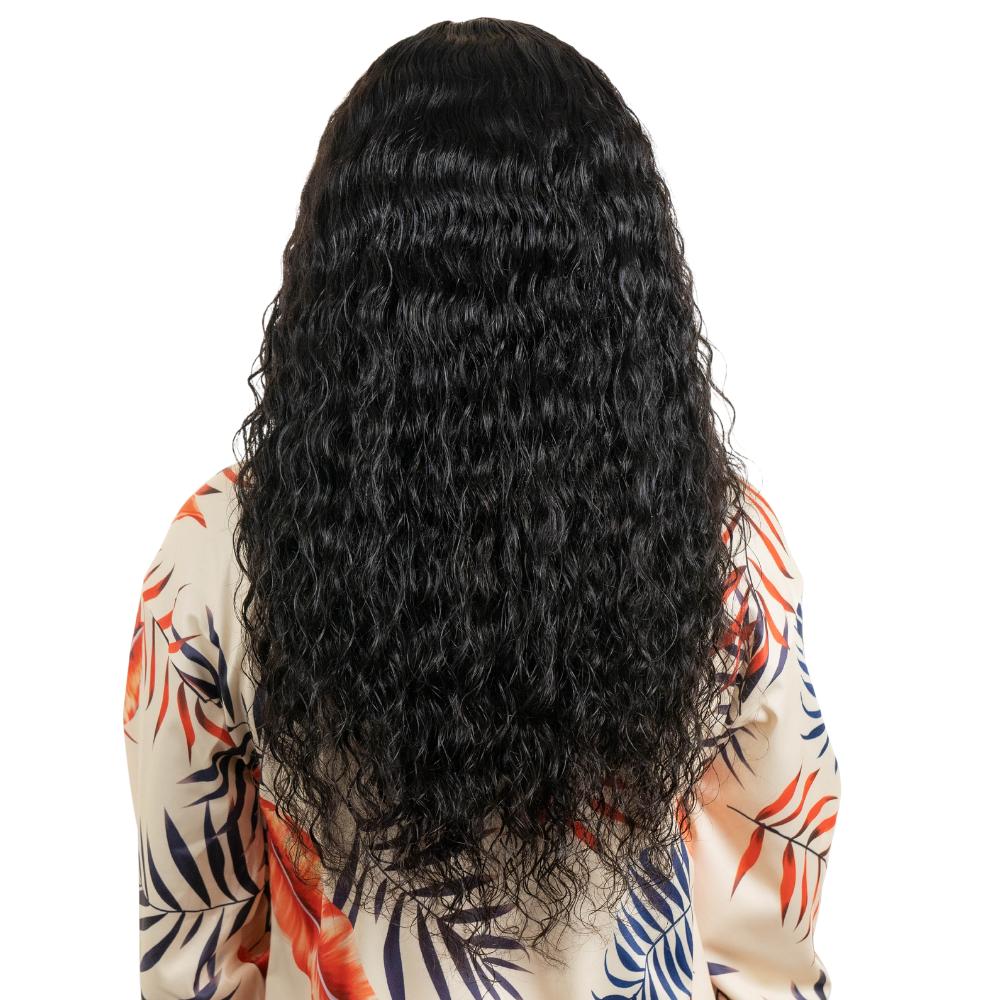 Messy Curl 4x4 Transparent Closure Wig