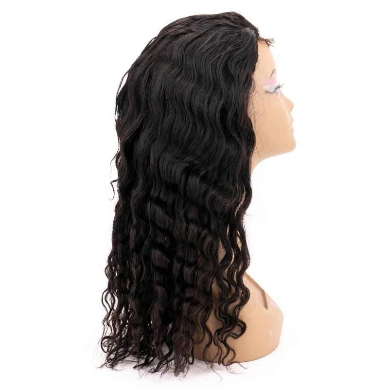 Beach Wave 4x4 Transparent Closure Wig